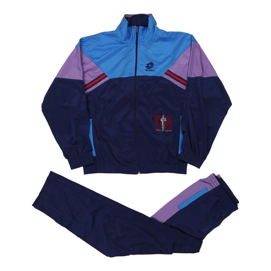 Vintage block colour Lotto Full Tracksuit - mens small