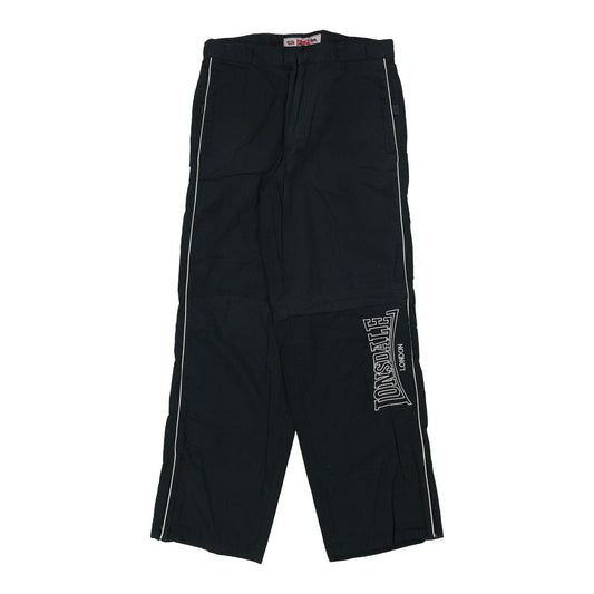 Vintage black Lonsdale Tracksuit - mens medium