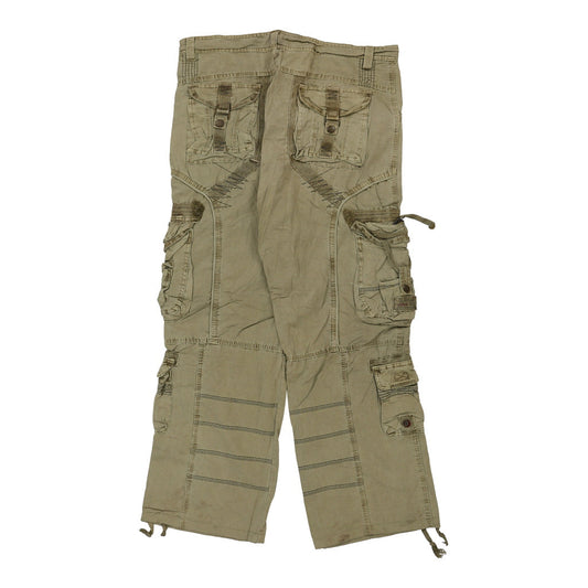 Vintage green Osn Cargo Trousers - mens 36" waist