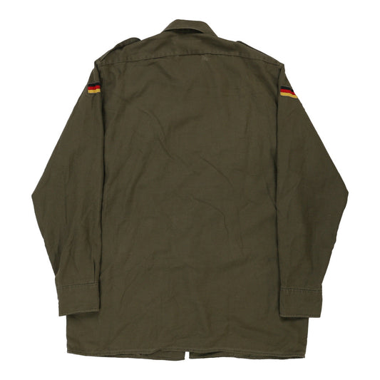 Vintage khaki 1988 West German Army Unbranded Shirt - mens x-large