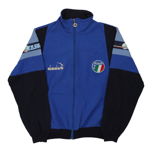 Vintage blue Italia Diadora Track Jacket - mens small