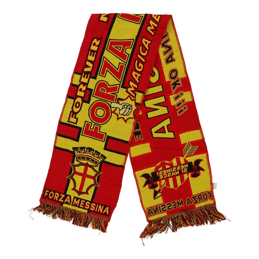 Vintage red Messina Unbranded Scarf - mens no size