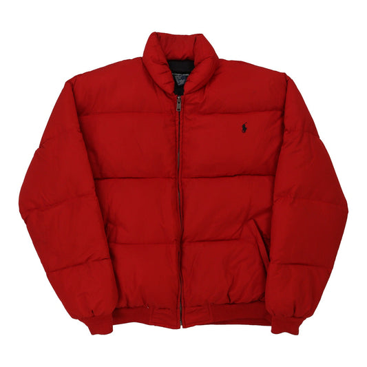 Vintage red Ralph Lauren Puffer - mens medium