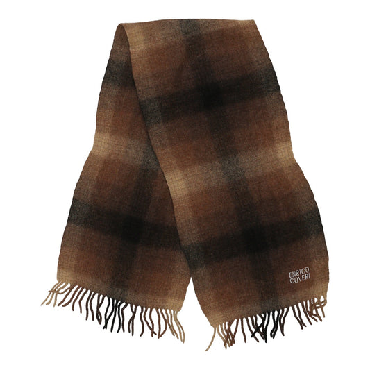 Vintage brown Enrico Coveri Scarf - mens no size