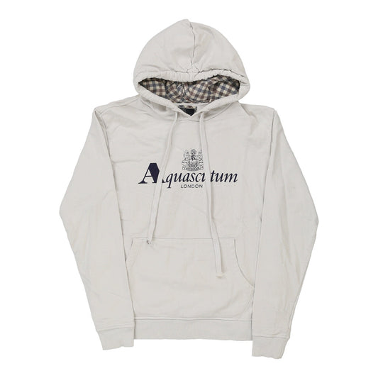 Vintage white Aquascutum Hoodie - mens small