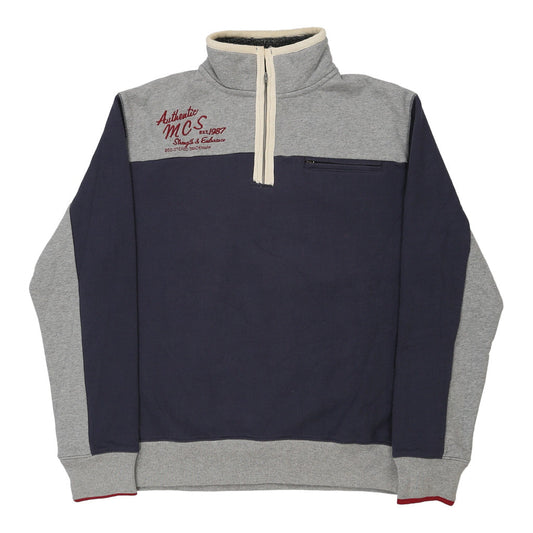 Vintage navy Marlboro Classics 1/4 Zip - mens medium