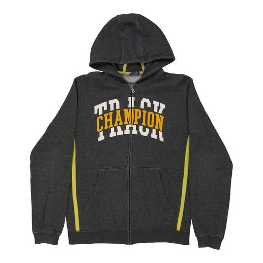 Vintage Age 13-14 Champion Hoodie - XL Grey Cotton