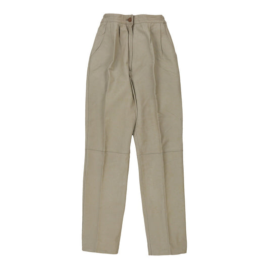 Vintage Anfor Trousers - 22W UK 4 Cream Leather