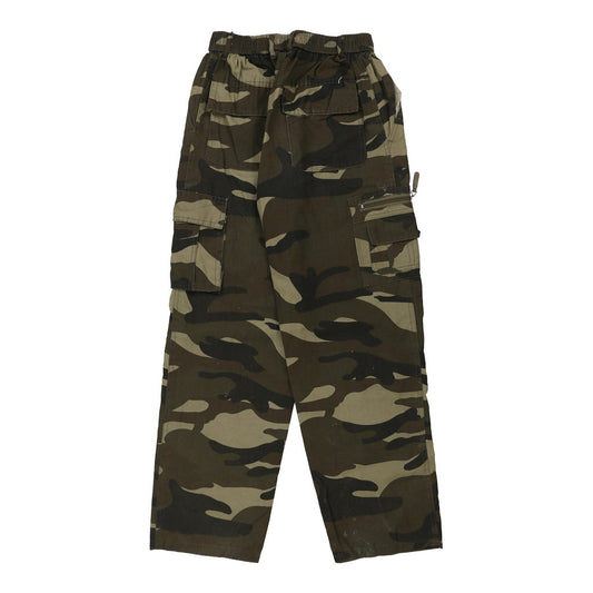 Vintage khaki Unbranded Cargo Trousers - mens medium