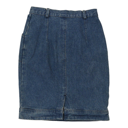 Vintage Unbranded Denim Skirt - 28W UK 8 Blue Cotton