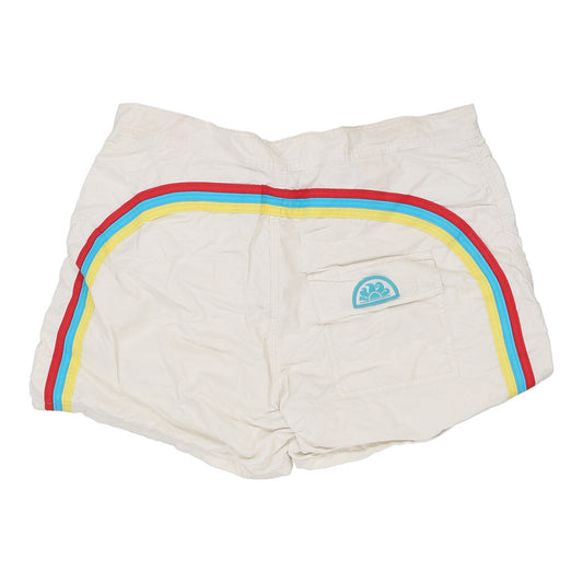 Vintage white Sundek Swim Shorts - womens medium