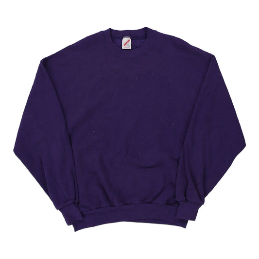 Vintage purple Made in USA Blank Jerzees Sweatshirt - mens x-large