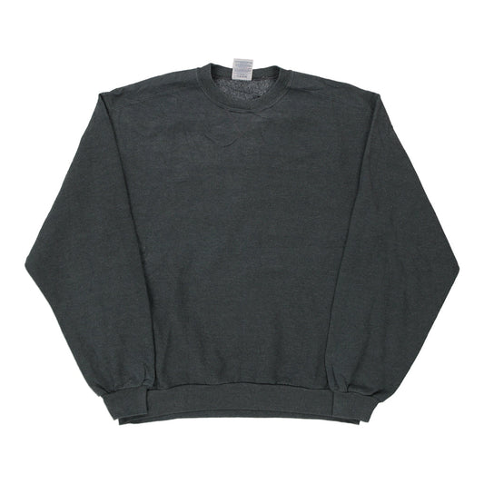 Vintage grey Blank Jerzees Sweatshirt - mens large