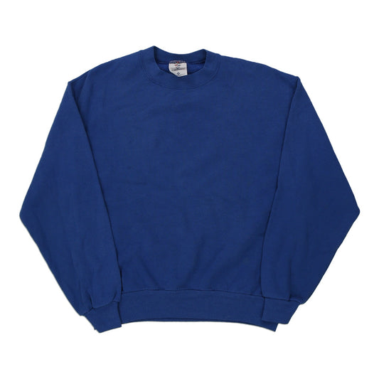 Vintage blue Made in USA Blank Jerzees Sweatshirt - mens medium