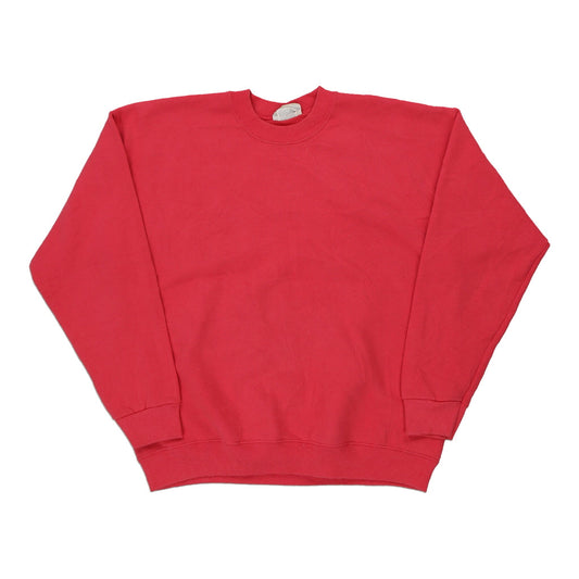 Vintage pink Made in USA Blank Riders Sweatshirt - womens x-large