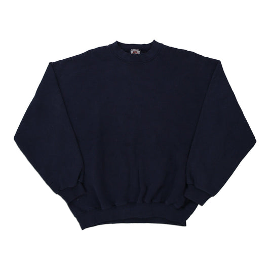 Vintage navy Blank Franklin Sweatshirt - mens x-large
