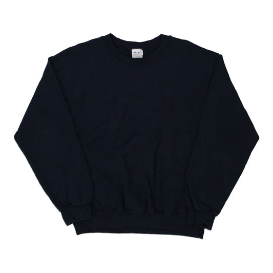 Vintage navy Blank Gildan Sweatshirt - mens medium