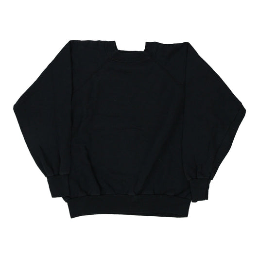 Vintage black Made in USA Blank West Sweatshirt - mens large