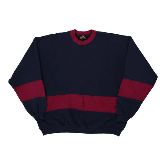 Vintage navy Made in USA Hanes Sweatshirt - mens x-large