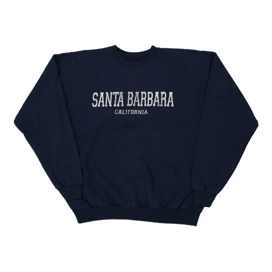 Vintage navy Santa Barbara California Unbranded Sweatshirt - mens x-large