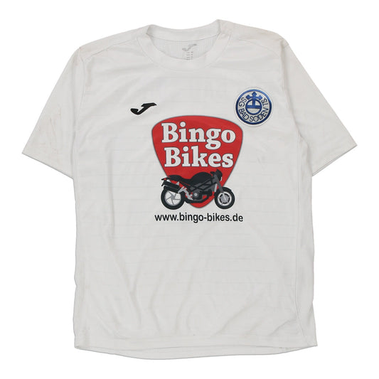 Vintage white Age 12 Bingo Bikes J T-Shirt - boys large