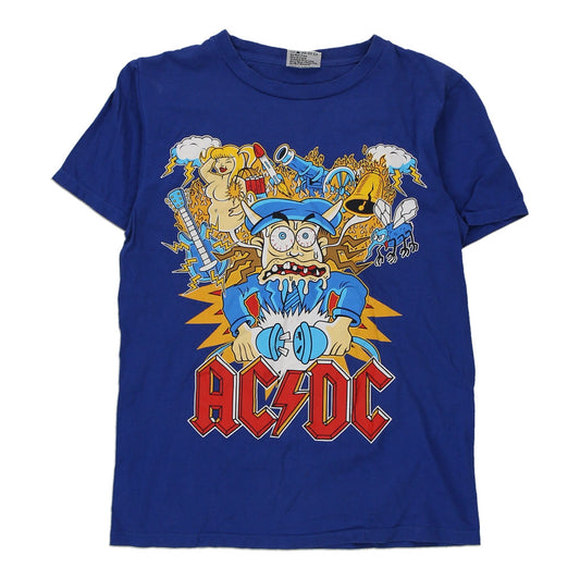 Vintage blue Age 14 AC/DC Thanabat T-Shirt - boys medium
