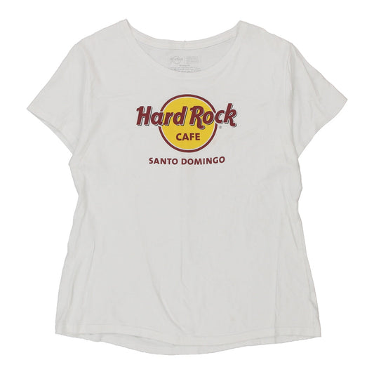 Vintage white Santo Domingo Hard Rock Cafe T-Shirt - womens large