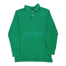  Vintage green Age 12-14 Ralph Lauren Long Sleeve Polo Shirt - boys medium