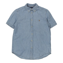  Vintage blue Age 14-16 Ralph Lauren Short Sleeve Shirt - boys medium