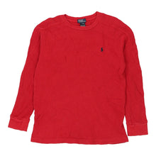  Vintage red Age 14-16 Ralph Lauren Long Sleeve T-Shirt - boys medium