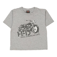 Vintage grey Age 4-6 Harley Davidson T-Shirt - boys small