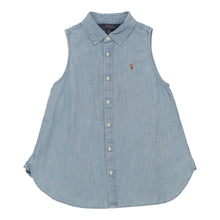  Vintage blue Age 14 Ralph Lauren Denim Shirt - girls medium
