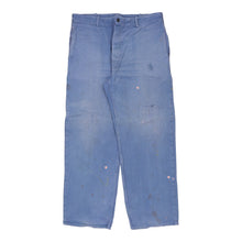  Vintage blue Unbranded Trousers - mens 34" waist