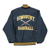 Vintage blue Simsbury Baseball Birdie Varsity Jacket - mens medium