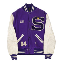  Vintage purple Nelson'S Varsity Jacket - mens small