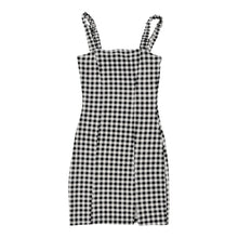  Vintage black & white Divided Bodycon Dress - womens x-small