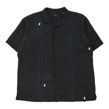  Vintage black Alfani Short Sleeve Shirt - mens xx-large