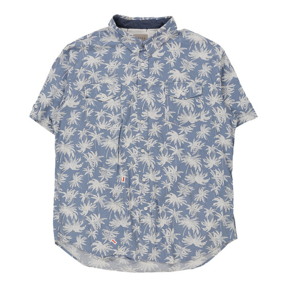 Vintage blue Jachs Short Sleeve Shirt - mens x-large