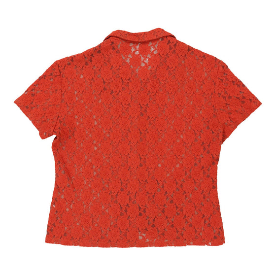 Vintage orange Unbranded Short Sleeve Shirt - womens medium