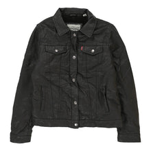  Vintage black Levis Leather Jacket - womens medium