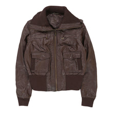  Vintage brown J2 Leather Jacket - womens x-large