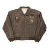 Vintage brown Airbourne Leather Jacket - womens large