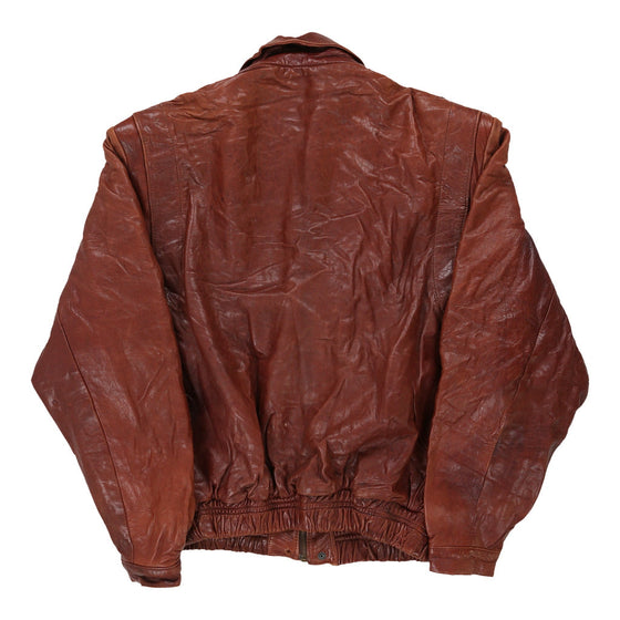 Vintage brown Unbranded Leather Jacket - womens large