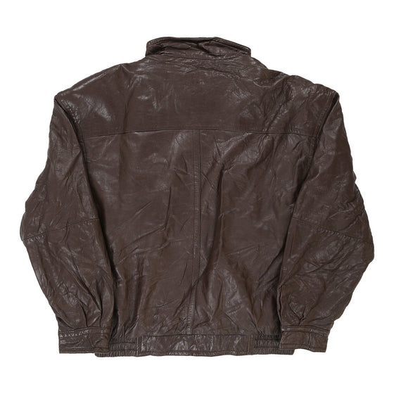 Vintage brown Kenneth Cole Leather Jacket - mens large