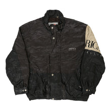  Vintage brown Perry Eliis Leather Jacket - mens x-large