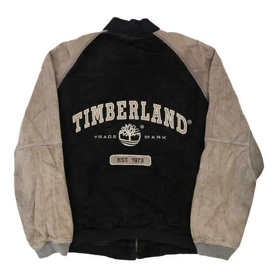 Vintage black Timberland Suede Jacket - mens large