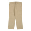Vintagebeige Cotton Belt Trousers - mens 40" waist
