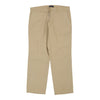Vintagebeige Cotton Belt Trousers - mens 40" waist