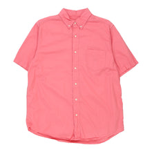  Chaps Short Sleeve Shirt - Large Pink Cotton short sleeve shirt Chaps   