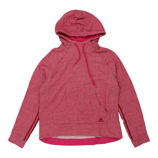 Vintage Adidas Hoodie - Large Pink Cotton